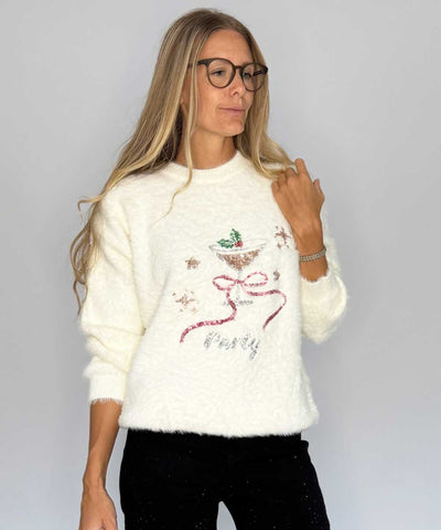 tröja med paljetter