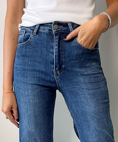 detalj på jeans