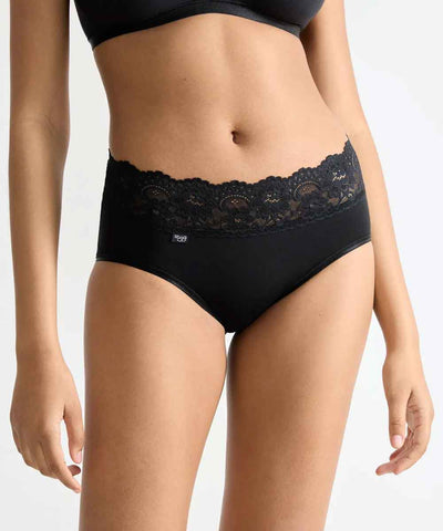 Midi trosor med spets