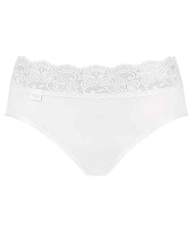 Vita trosor med spets