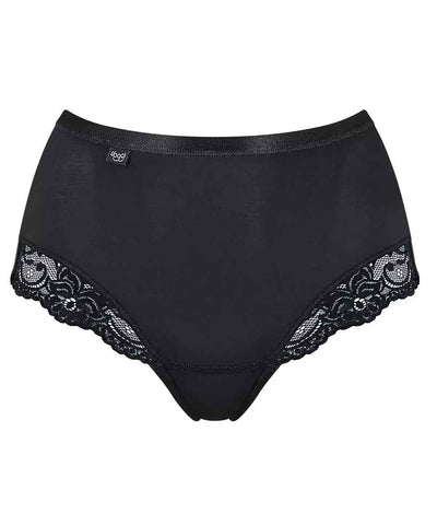 Svart trosa med spets