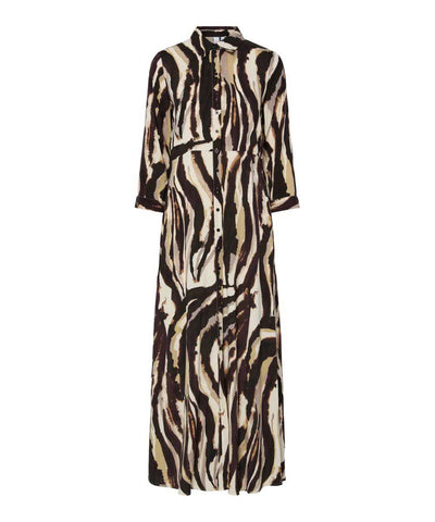 SAVANNA Skjortklänning - Beige