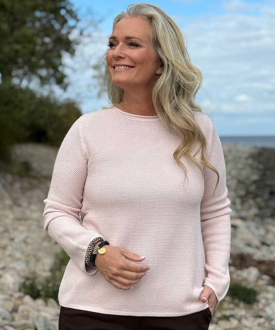 rosa tröja med struktur