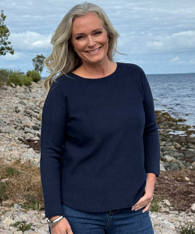 mörkblå tröja