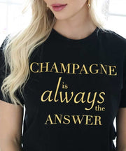 Champagne T-shirt - Svart