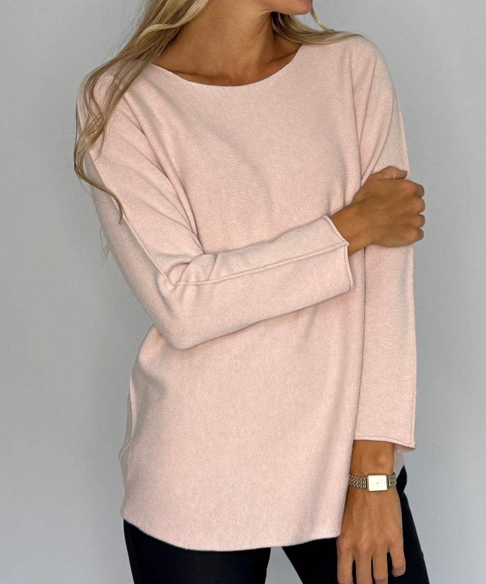 detaljer rosa tröja