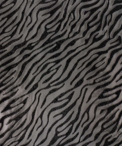 Transparent tyg med zebra mönster
