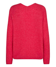 THORA V-neck Pullover - Röd