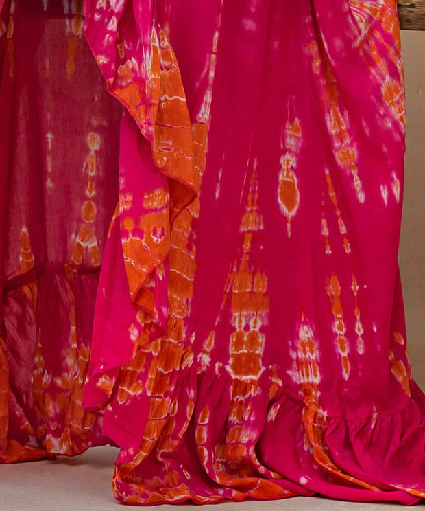 BAMBOO Volangklänning - Rosa