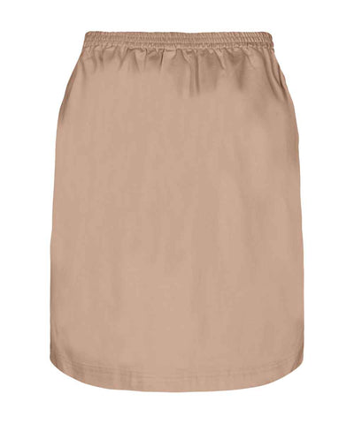 Ljusbrun kjol med resår