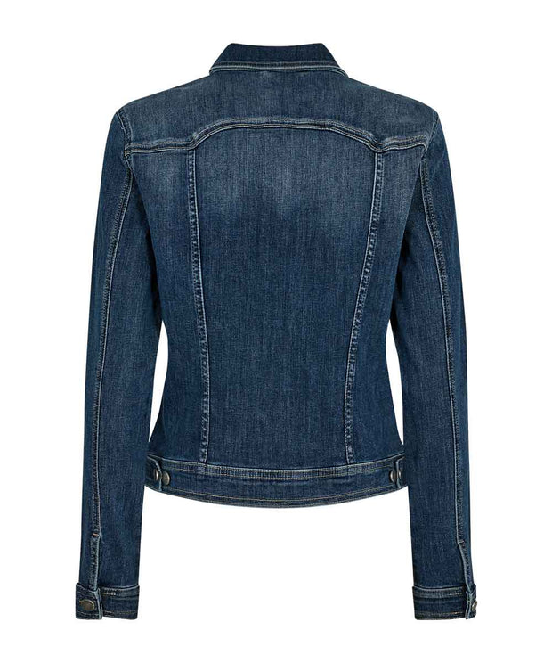 Klassisk jeansjacka bak