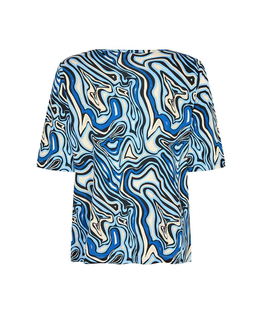 FELICITY AOP 400 T-shirt - Blå