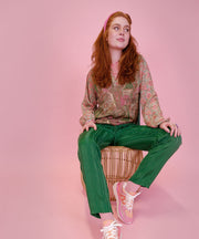 LUNA Kaftan Blus - Grön
