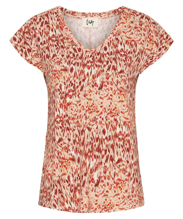 KARMA V-hals T-shirt - Orange