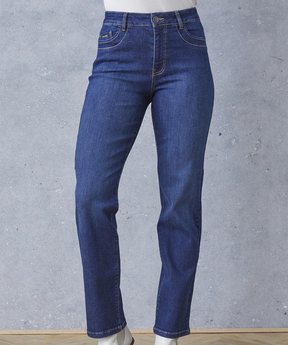 ALBA Long Jeans - Blå