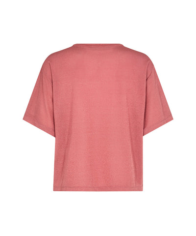 rosa kort t-shirt bak