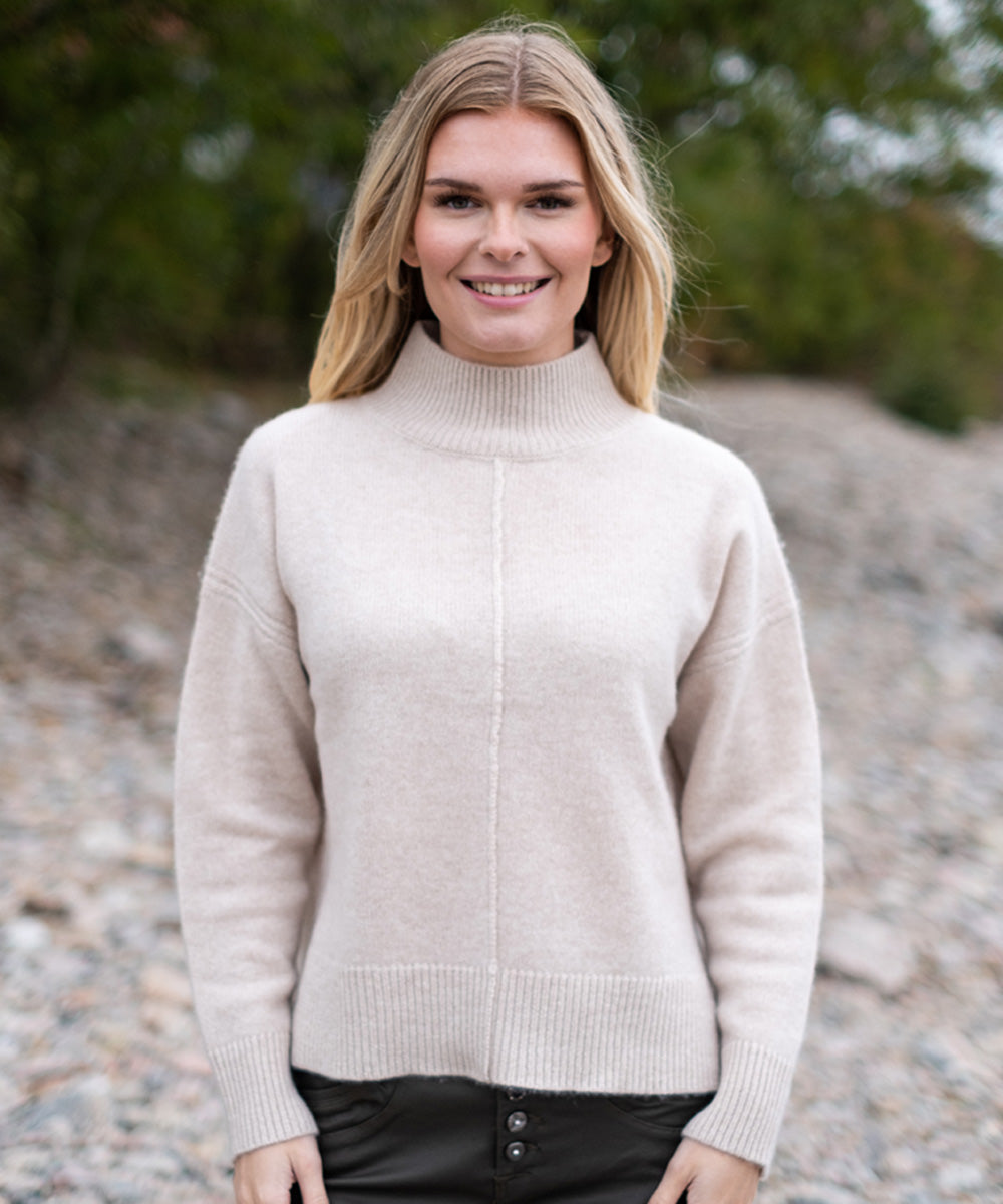 HOLLY Cashmere Pullover - Sand