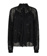 JEMANA Sequin Blus - Svart